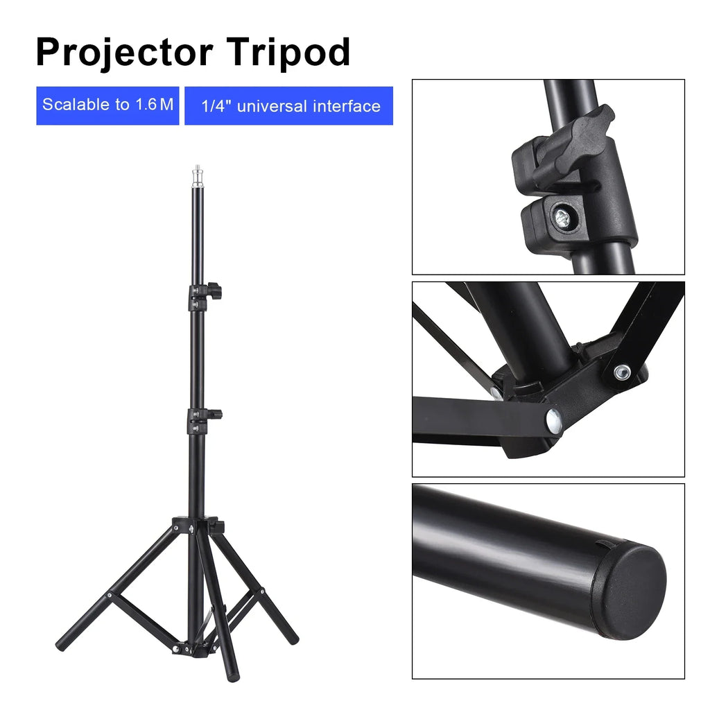 Universal Projector Tripod Stand Stretchable Bracket Aluminum Alloy Qme