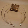 Multi-layer Non Slip Hairbands Goddess Hairbands Metal Band Headpiece Thin Korean Hair Hoop Glory Hair Crown Women DIY Headband Qme gold-3layer
