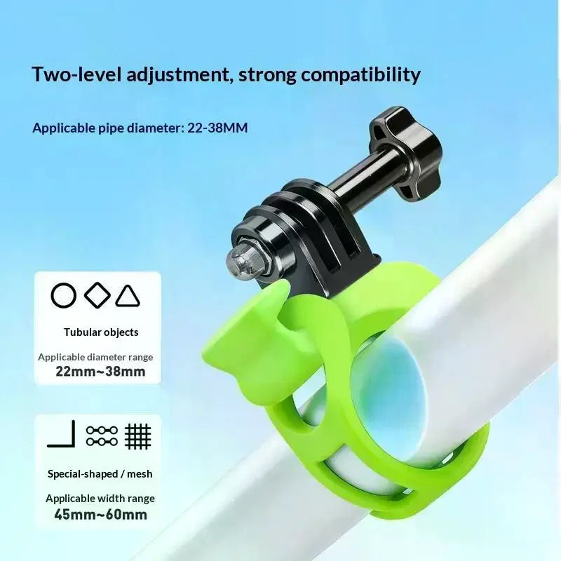 Anti-drop Soft Silicone Action Camera Fixing Strap Elastic Stable Qme