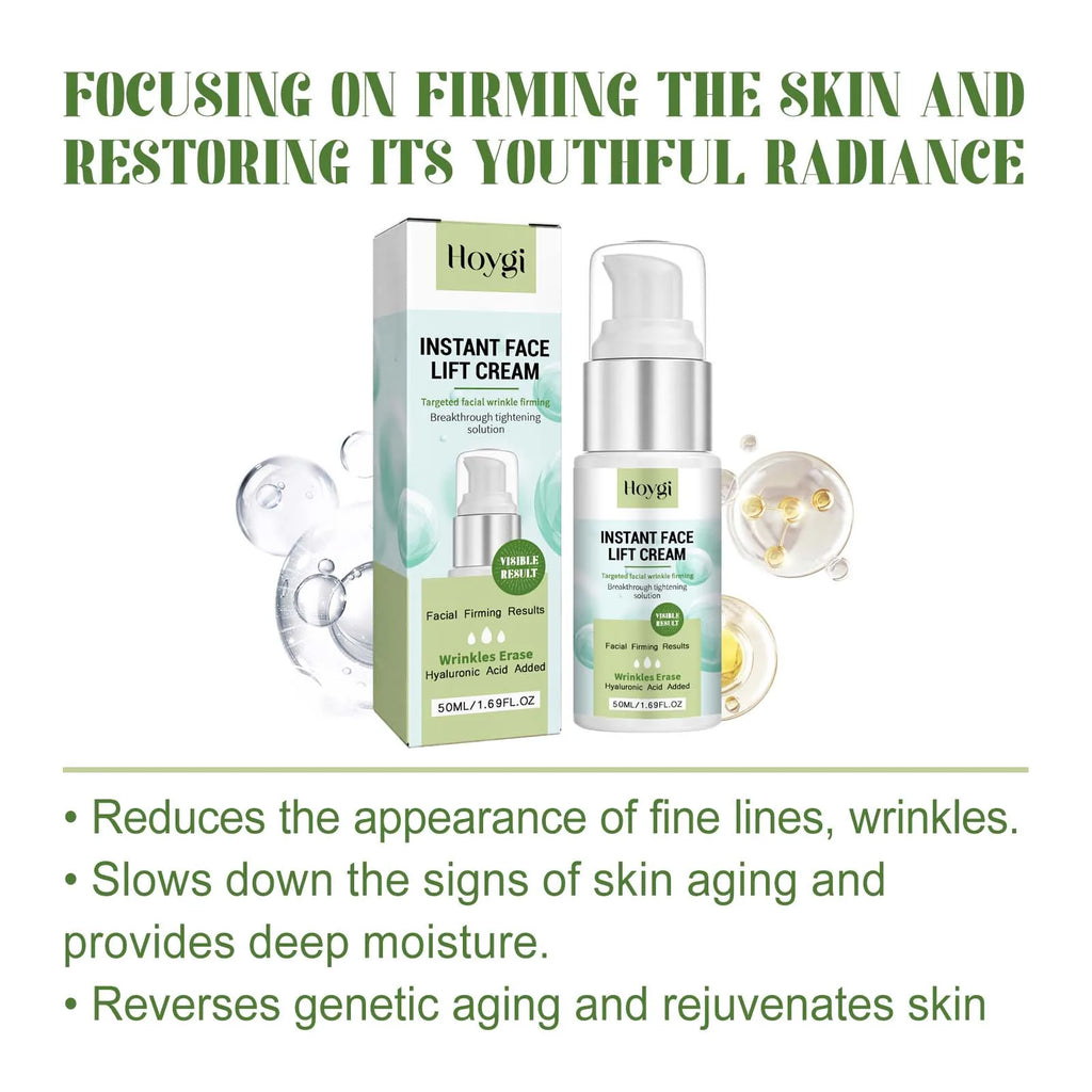Hyaluronic Acid Face Cream Deep Hydrating & Plumping Firming Brightening Shrink Pores Moisturizing Smoothing Collagen Face Cream Qme