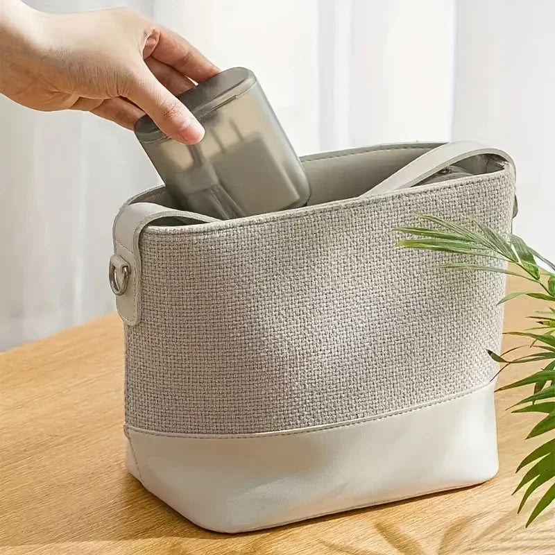 1 portable charger storage box, headphone data cable organizer, multifunctional portable desktop cable organizer, dust-proof cab Qme