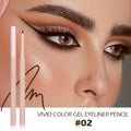 Eyeliner Shadow Stick Twist-up Sharpener Long-wear Waterproof Qme Brown-Red
