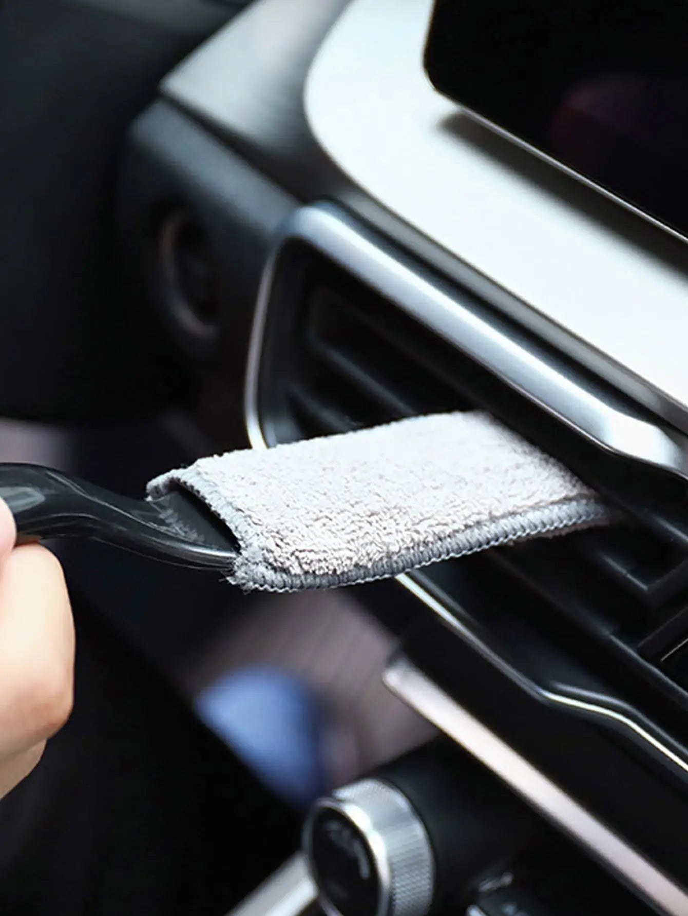 1 Car Air Conditioning Vent Cleaning Brush Interior Tool Dual Head Qme