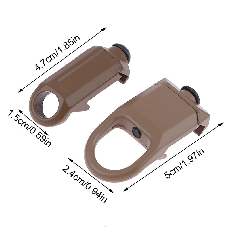 Quick Detach RSA Buckle QD Rail Sling Mount Attachment Adapter Qme