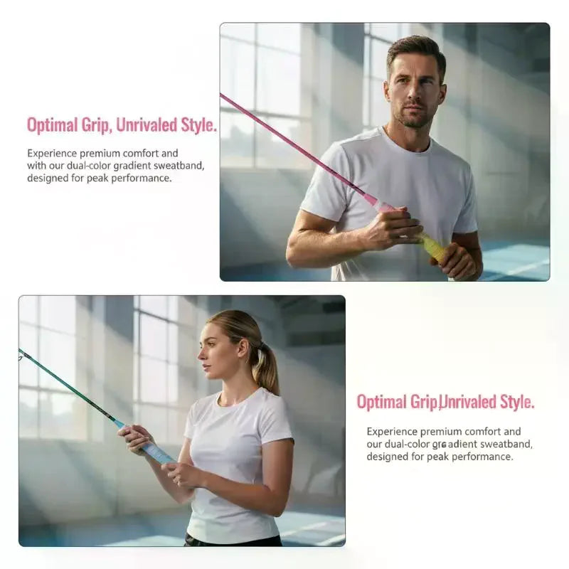 Tennis Racket Overgrip Sweat Band Absorption Grip PU Badminton Handle Qme