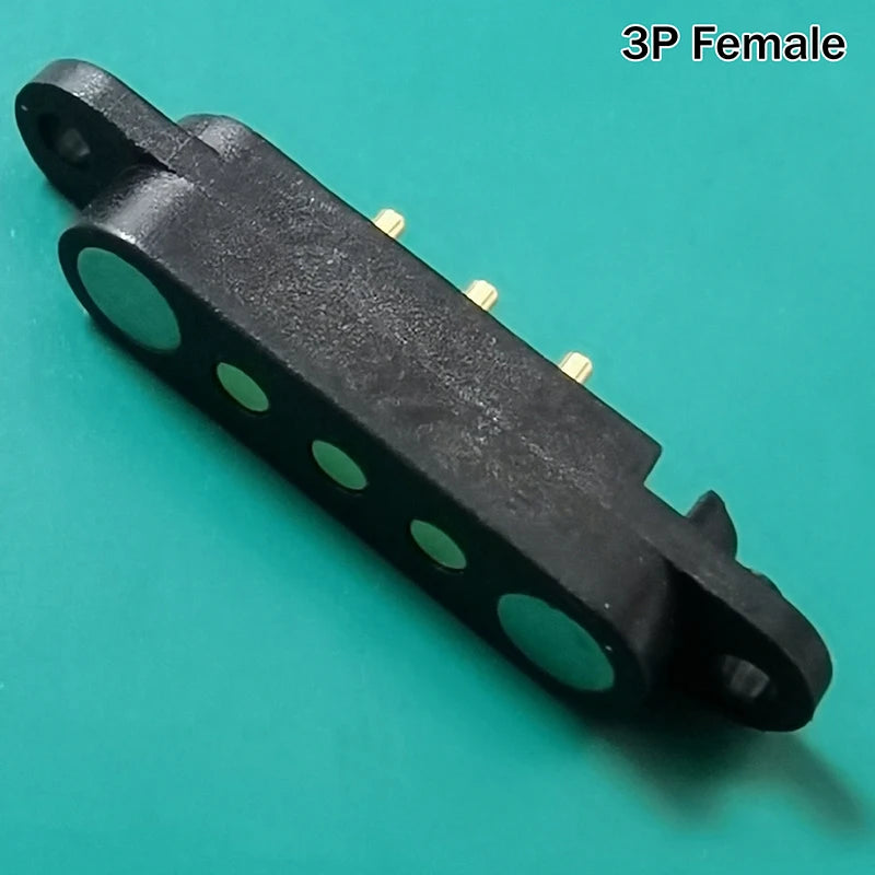 DC 12V 3A Waterproof Magnetic Pin Connector 3P 4P Pin Male Female Spring Loaded DC Power Socket Qme C