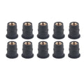 M5 Rubber Well Nuts 5mm/0.2in Metric Motorcycles Bolts Wellnut Rubber Well Nuts Well Nuts Kit Bolts Qme black