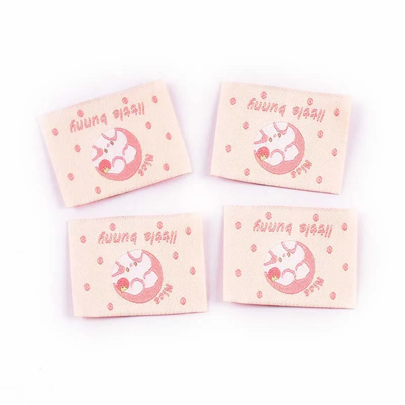20pcs 15-56mm Mix Colorfull Cartoon Pattern Rectangle Label For DIY Clothing Decorative Personality Sewing Accessories cp3821 Qme 20pcs 39x30mm
