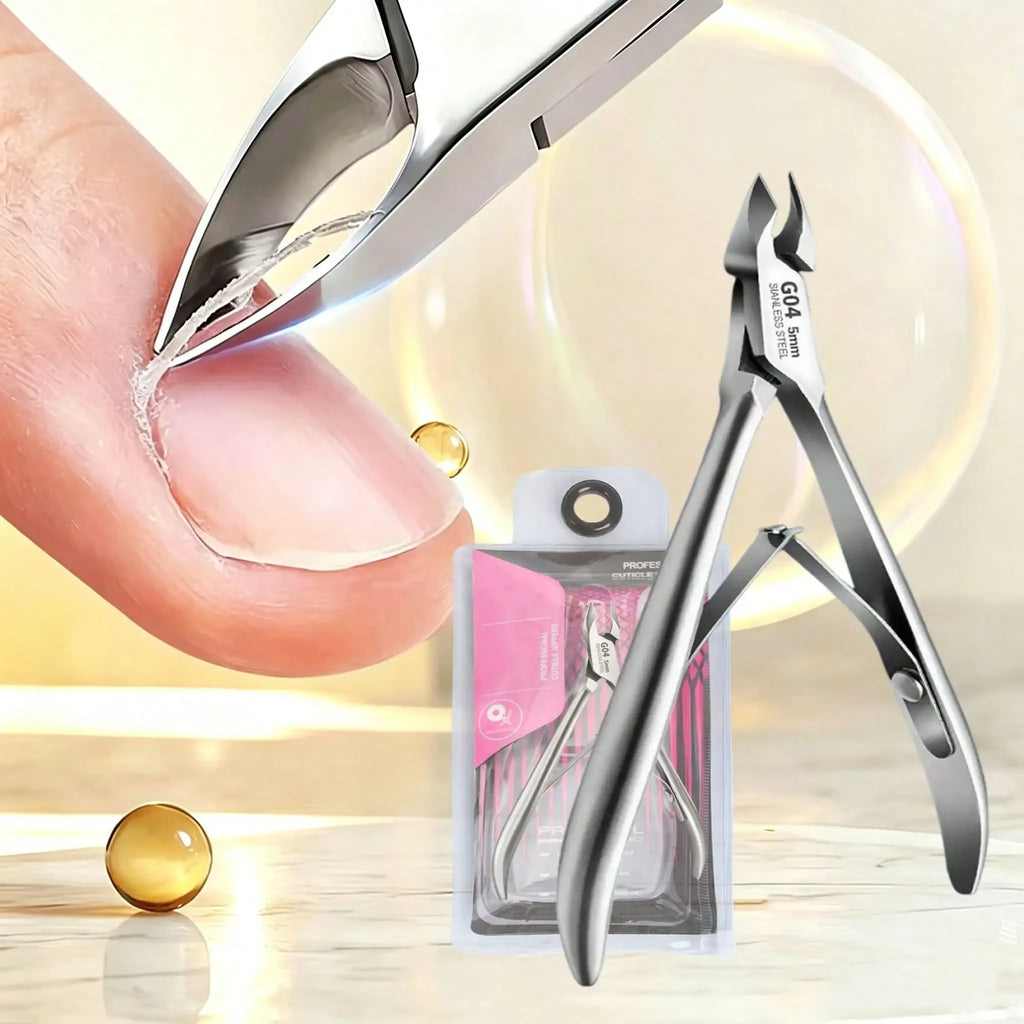 Professional Podiatrist-grade Cuticle Nipper Stainless Steel Thick Qme