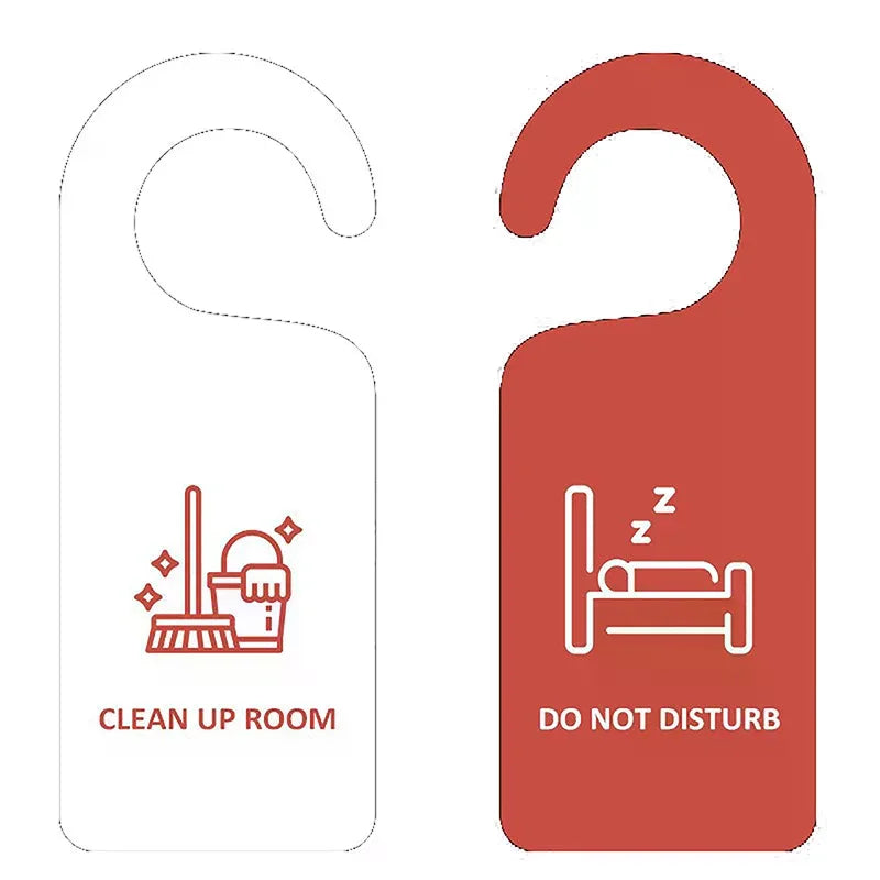 Do Not Disturb Door Sign Hanging Shop Pendant Room Cleaning Qme