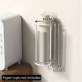 Metal Disposable Cup Storage Holder Rack Shelf Water Tea Cups Qme A1