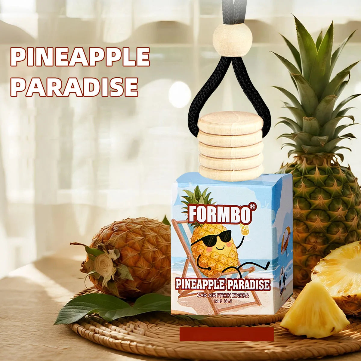 Automotive Air Freshener Long-lasting Fragrance Suitable Car Qme PINEAPPLE PARADISE