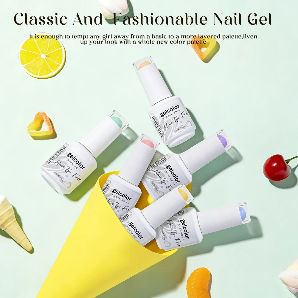 Arte Clavo Blue Nails Candy Party Nude Gel Nail Polish 2026 Mint Qme