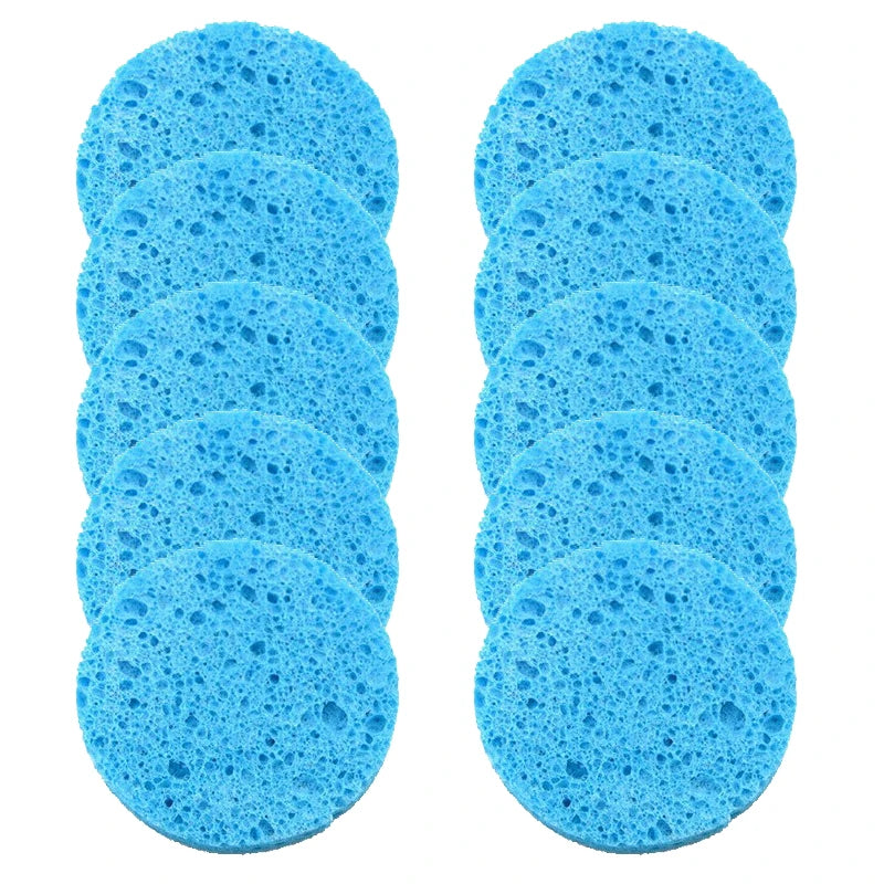 Face Round Makeup Remover Tool Natural Wood Pulp Sponge Cellulose Qme