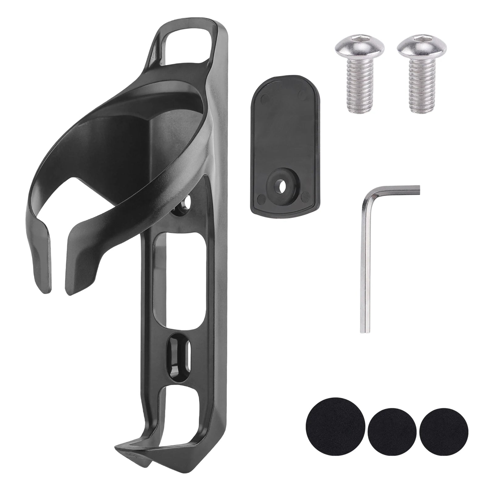 For /Huawei/Samsung Tag Positioning Water Bottle Holder 2In1 Aerodynamic Biking Bottle Holders Bicycle Water Bottle Cage Qme black