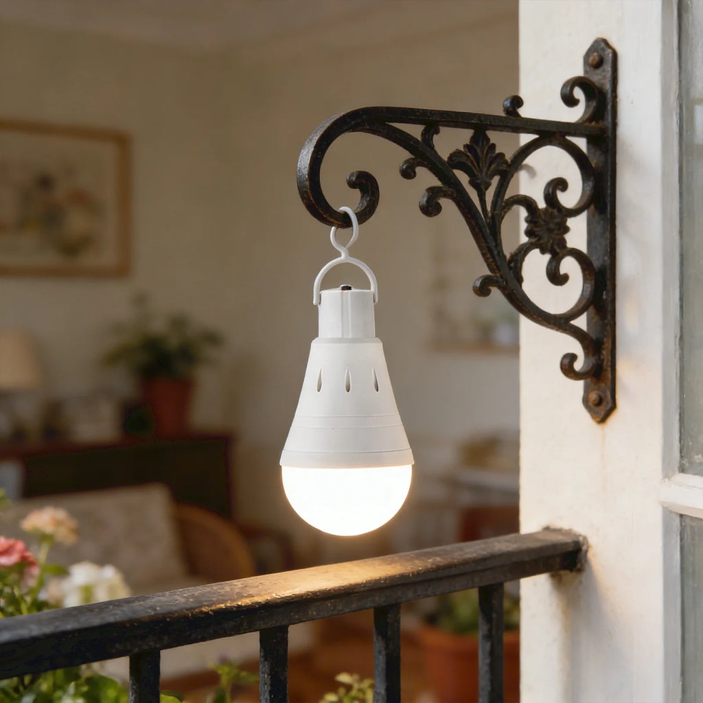 Portable Hanging LED Emergency Bulb with Hook Energy-Saving High-Brightness Bulb Home Power Outage Backup Outdoor Tent Light Qme