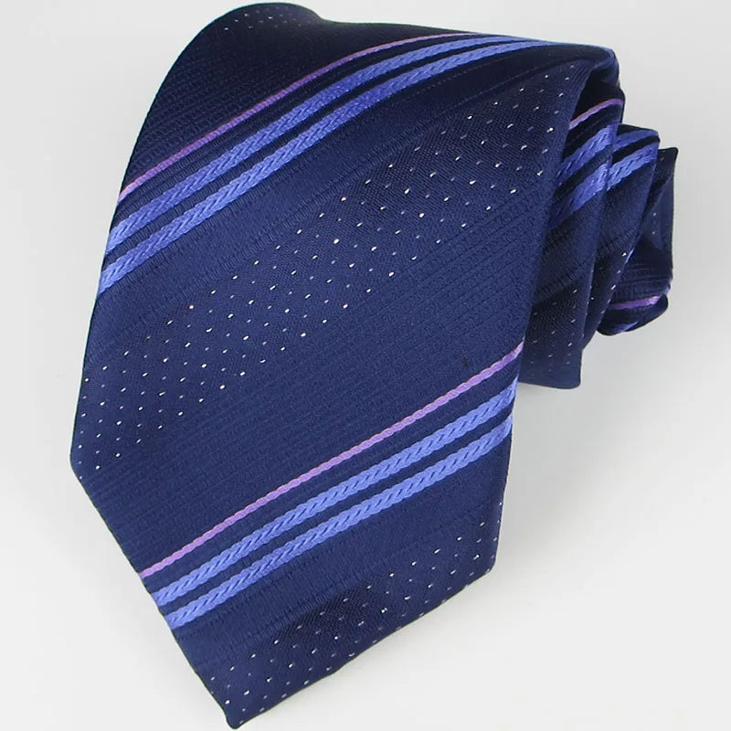 Purple Tie Norvety Floral Stripe Elegant Necktie Tuxedo Fashion Qme RT16