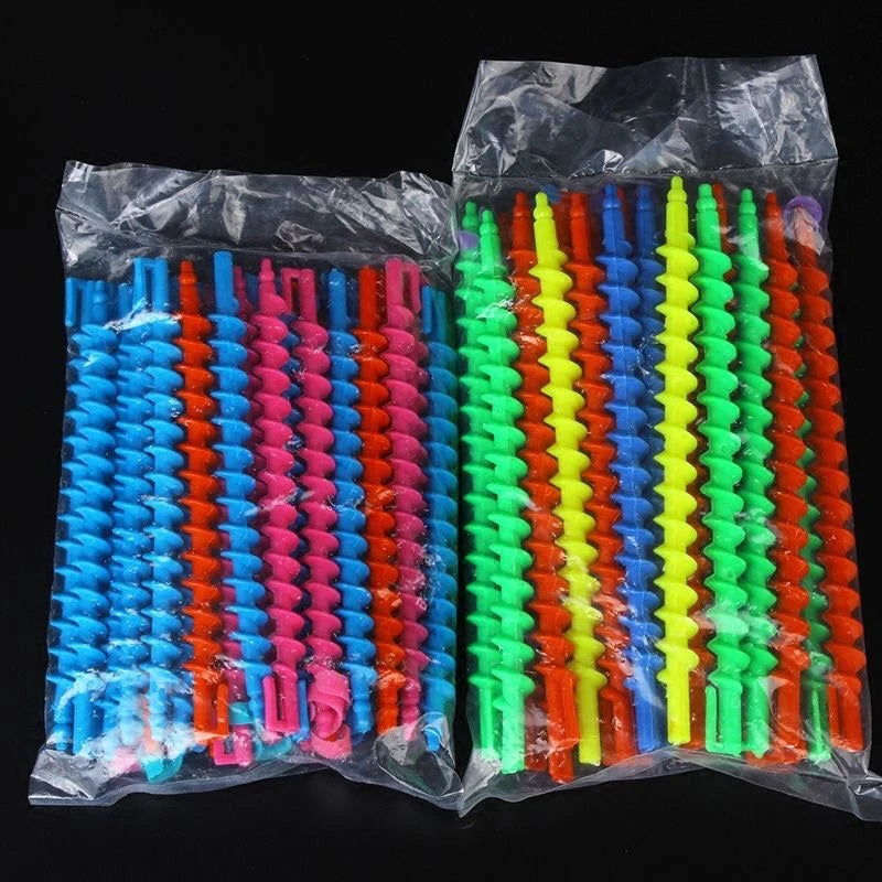 Plastic Hair Styling Tool Spiral Perm Stick Heatless Curler Women Qme