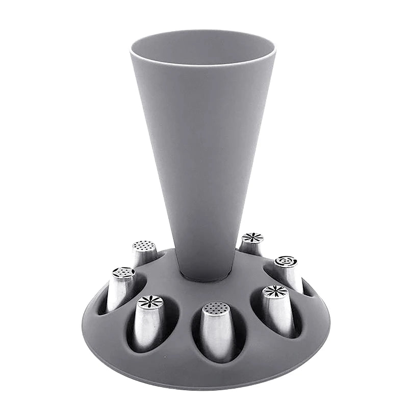 Piping Bags Rack Pastry Holder Easy Filling Icing Stand Nozzle Qme Default Title