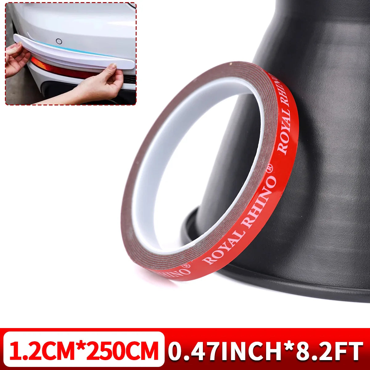 Double Sided Tape Waterproof Acrylic Foam Thicken Adhesive Tapes Heavy Duty Mounting Traceless Stickers Home Car Qme 12mmx250cm