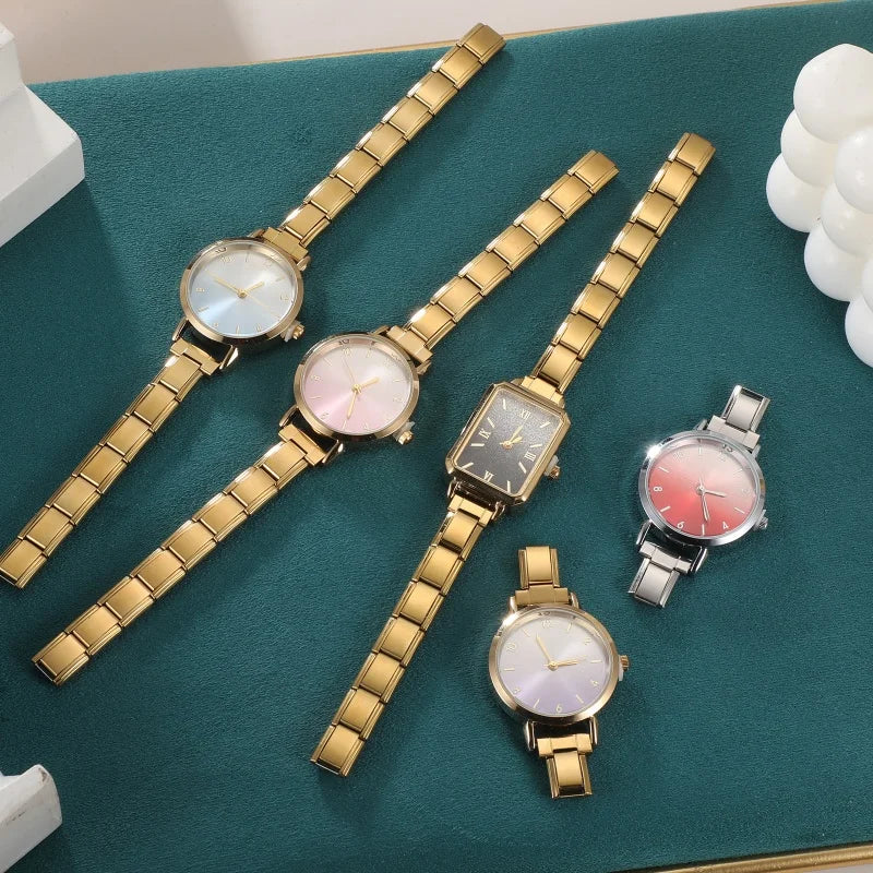 2026 Fashion Men Women's Stainless Steel Round Simple Watch Bracelet Bangle For Friend Wife Birthday Gift Jewelry Dropshipping Qme