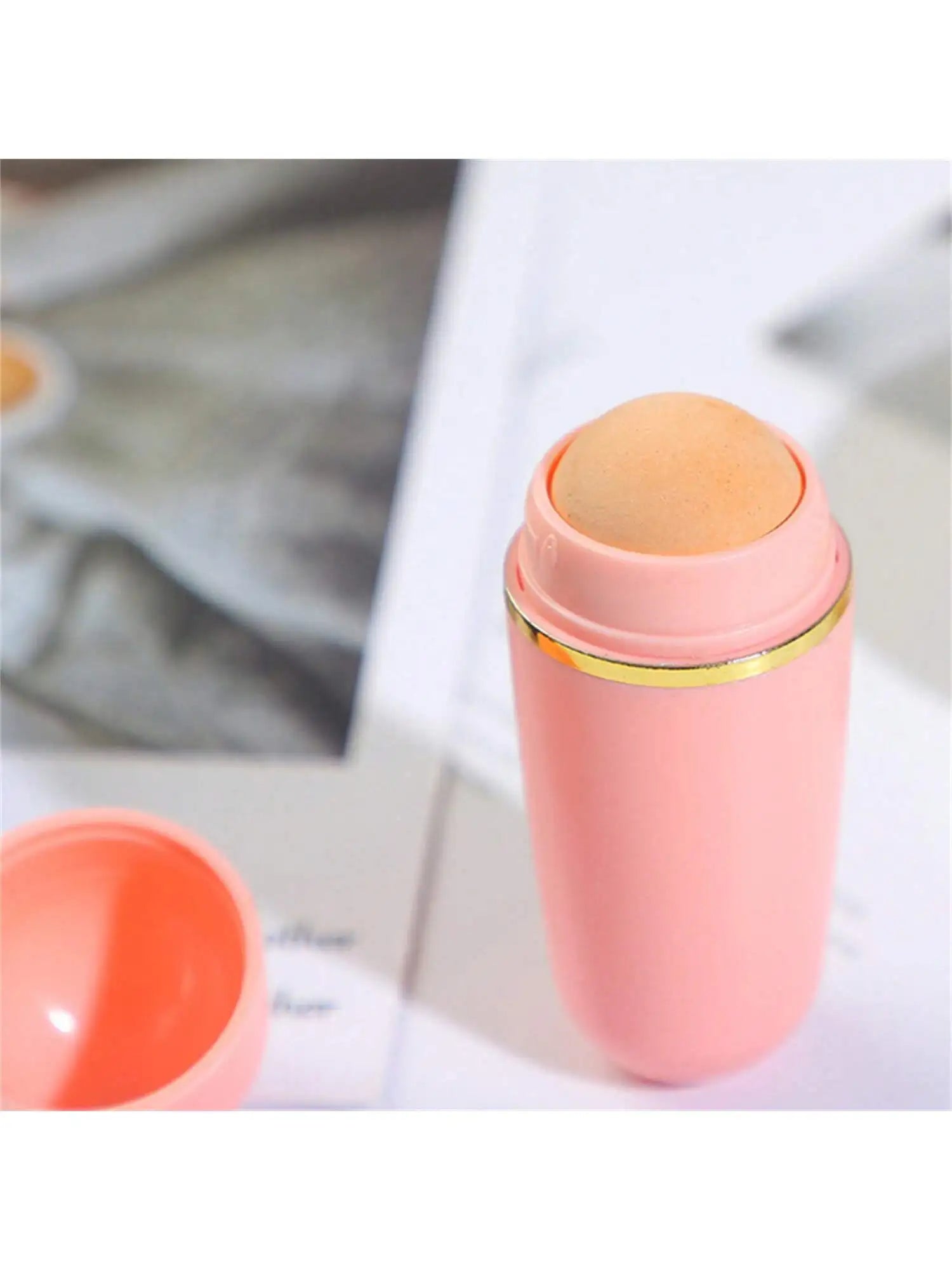 Volcanic Stone Oil Absorption Ball Facial Removal Massage Pore Qme pink