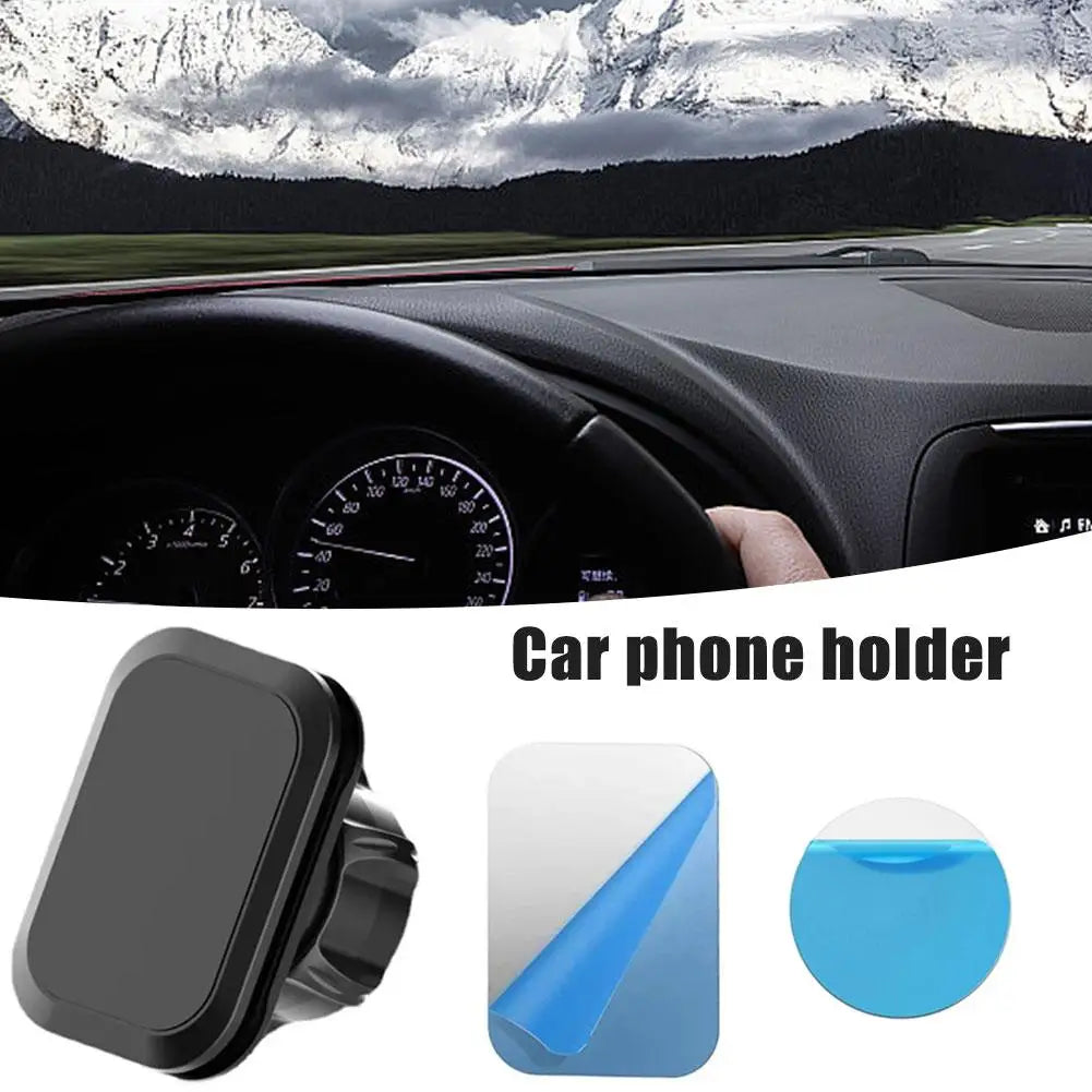 17mm Ball Head Magnetic Car Phone Holder Magnet Mount Mobile Cellphone Stand GPS Support Smart Phone Bracket Accessories Qme