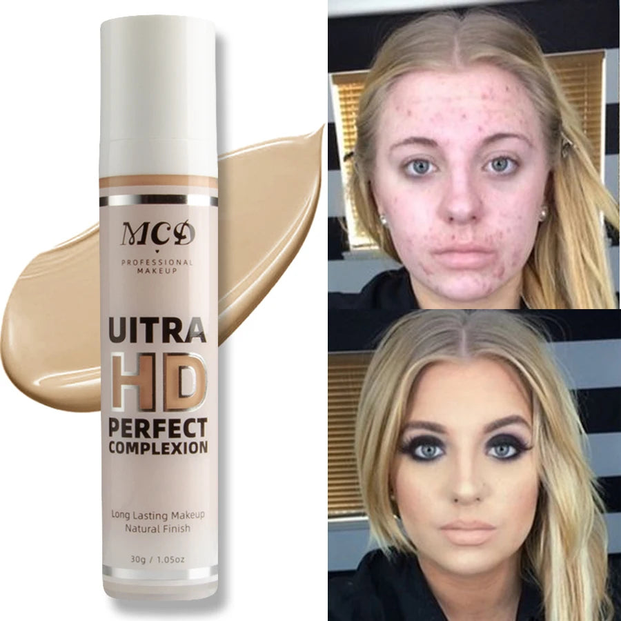 9 Shade Full Coverage Concealer Liquid Foundation Makeup Base Cushion Qme 03
