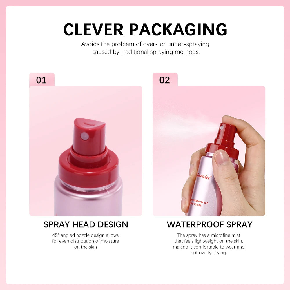Matte Waterproof Makeup Setting Spray Facial Moisturizing Quick Film Qme