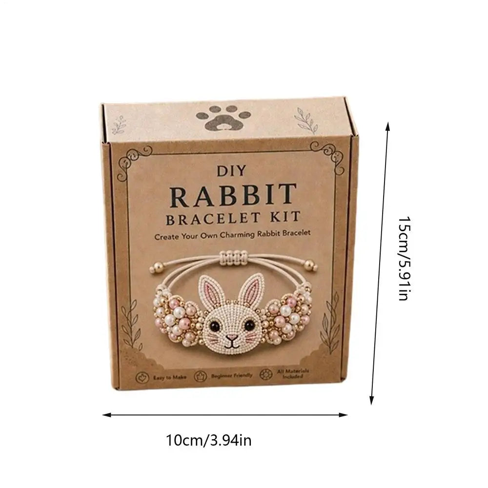 Bead Bracelet Animal Theme Craft Activity Toys Kits Making Birthday Qme rabbit China Mainland