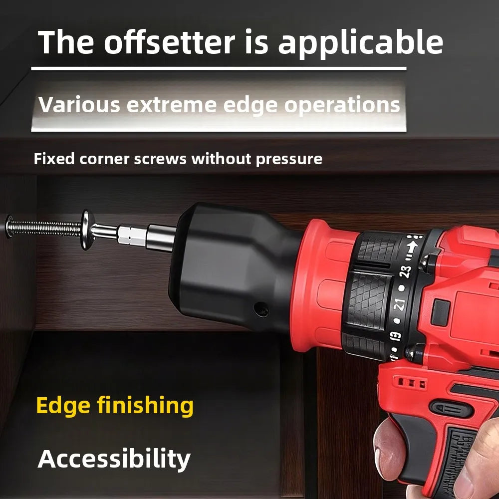 Quick Release Drill Chuck Hex Bit Adapter 6.35mm Connector Matches Standard Bits for Various Corded Cordless Power Drills Qme