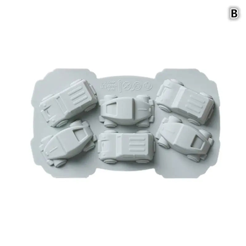 4 6 8 Cavities Car Train Silicone Mold Vehicles Crayon Making Qme Blue B