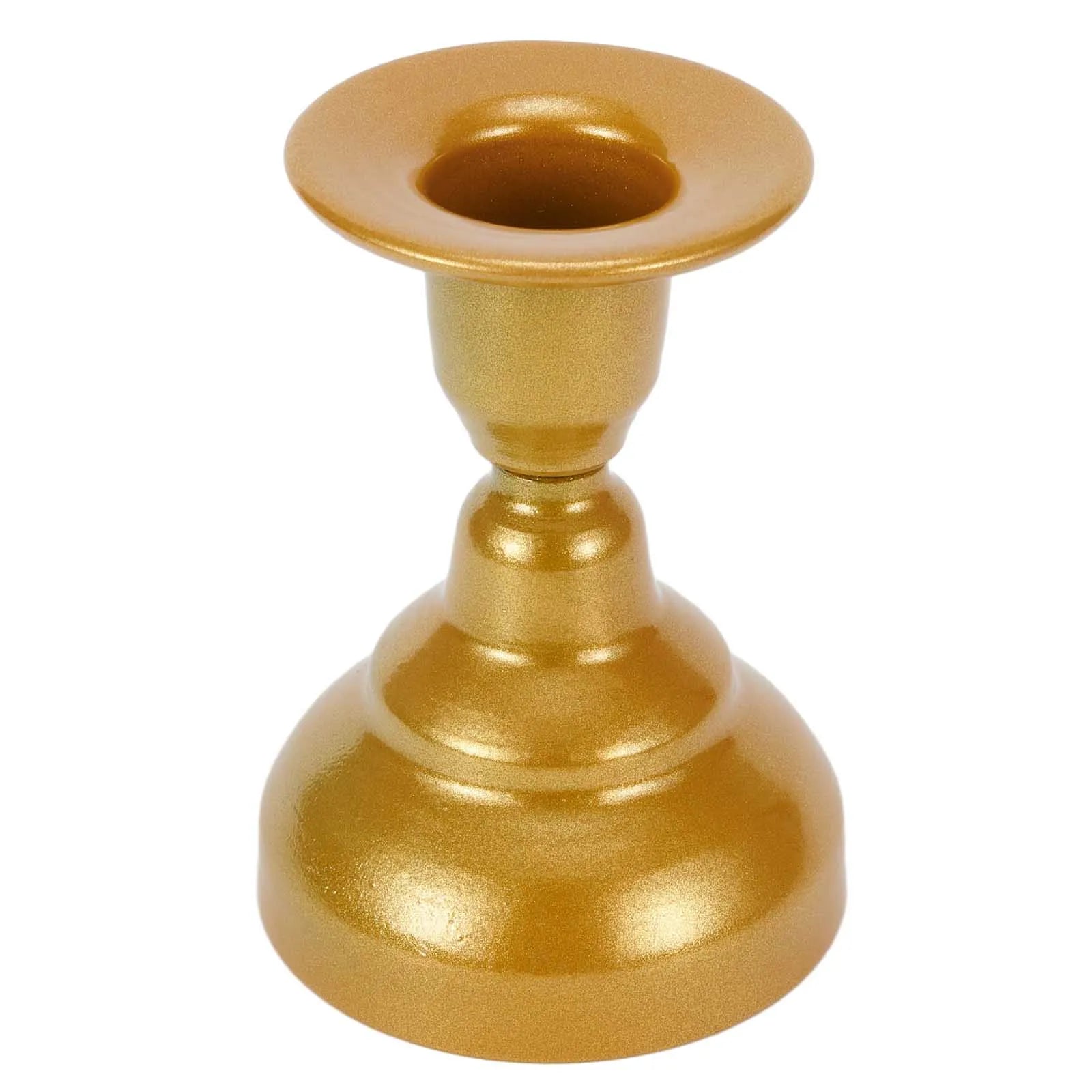 Vintage Metal Candle Holders Pillar Iron Art Candlestick For Wedding Party Decor Dining Room Living Room Candlesticks Parts Qme Gold
