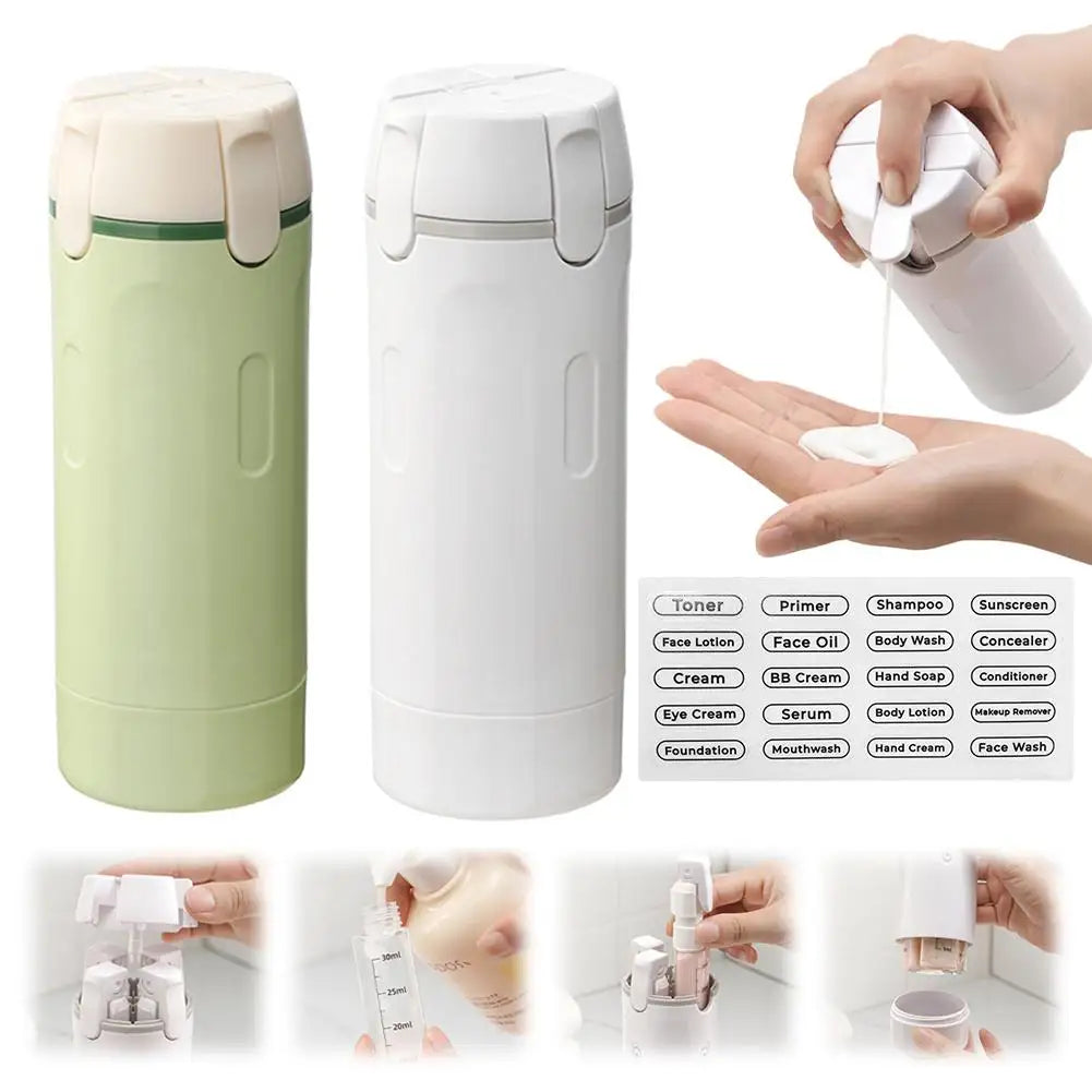 1 Travel Dispenser Portable Bottles Leak Proof Leakproof Container Qme