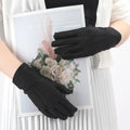 Elastic Black White Formal Gloves Honor Guard Gloves Guard Santa Men Women Inspection Mittens Work Driving Jewelry Butler Gloves Qme black