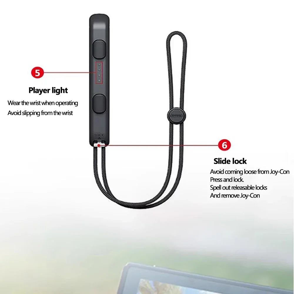 GAMINJA For Nintend Switch & OLED Gamepad Controller Gamepad Hand Rope Joy-con Wrist Strap Laptop Video Games Accessories Qme