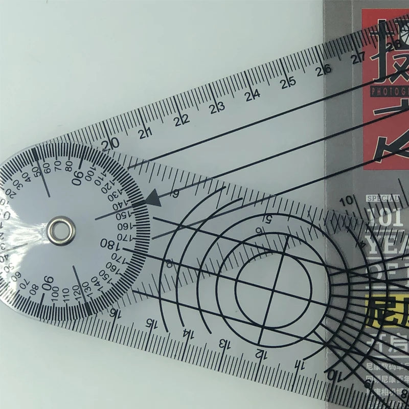 0- 360 Degree Goniometer Angle Medical Spinal Ruler Inclinometer Qme