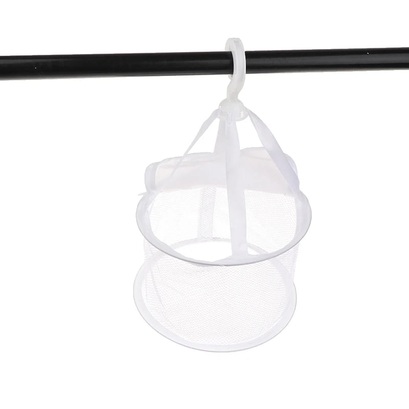 Drying Net Basket Mesh Pocket Hanging Rack Powder Puff Makeup Sponge Qme