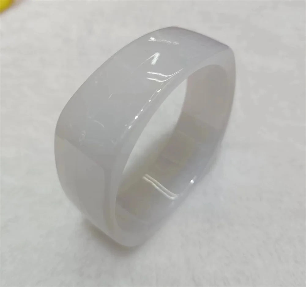 Vintage Acrylic Cuff Fashion Bangles for Women New Trendy multicolour Wide Geometric Resin Simple Bracelets Charm Jewelry Qme Jelly white 60-64mm