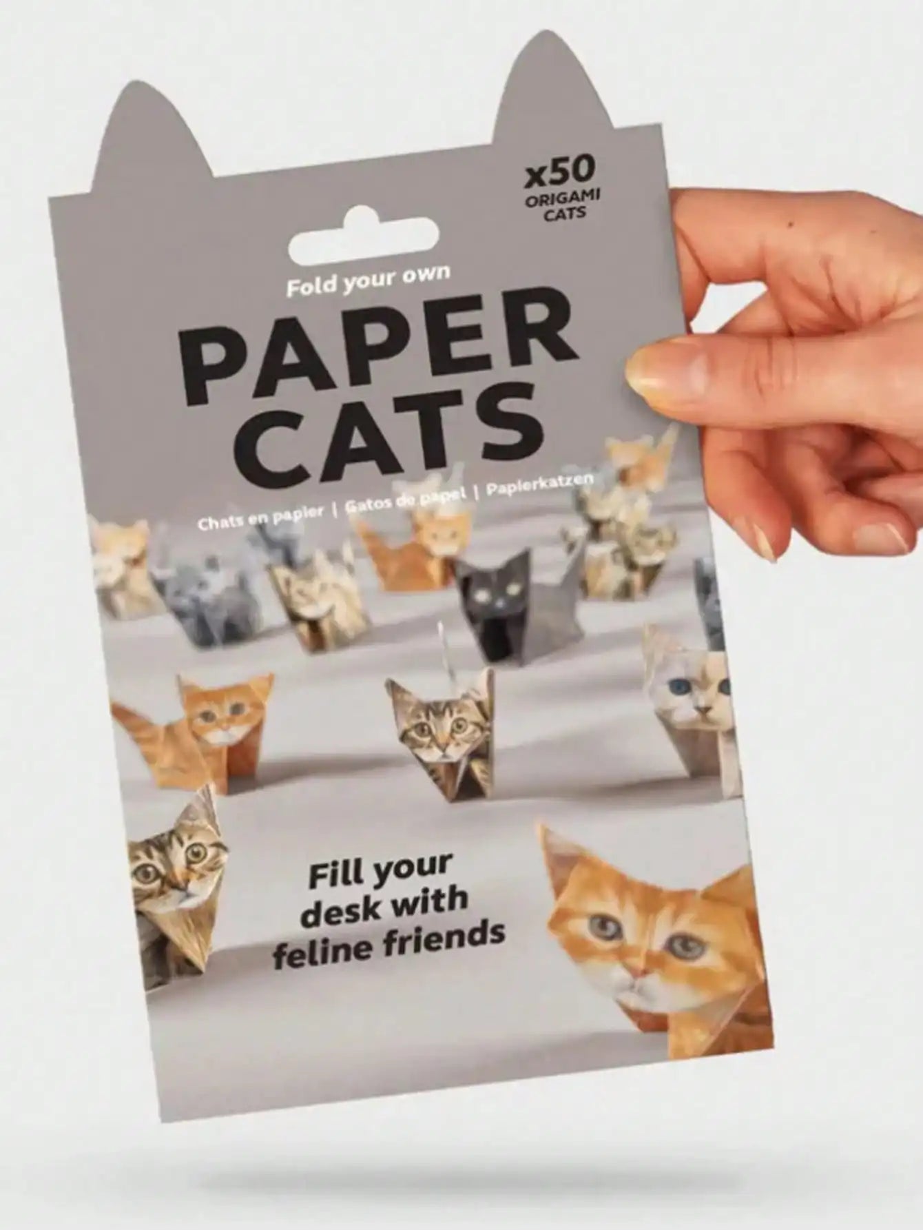 Geometric Origami Cats Dogs Animals DIY 3D Qme 50 Cute Kittens