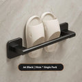 Two Layer Punch-free Towels Holder Bar Bathroom Storage Rack Towel Qme A17