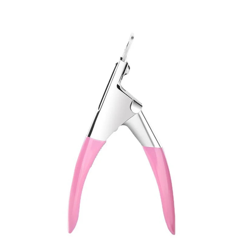 False Acrylic Tips Clipper Manicure Clamp Clippers Special Type U Word Cut False Manicure Tools Cut Clipper Nail Manicure Tools Qme 1pcs pink