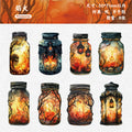 8 Sheets Magic Bottle Theme Stickers for DIY Scrapbooking Guitar Phone Case Notebook Decoration Craft Art Supplies Qme 3