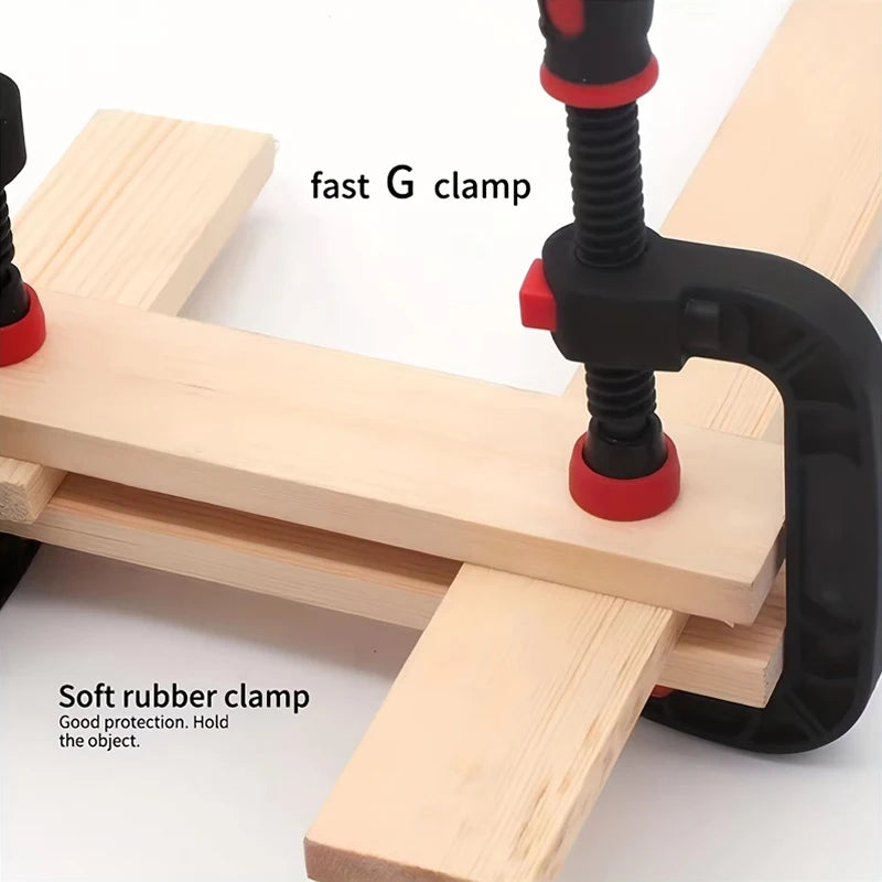 Two 7-inch spring clamps with strong clamping force, reinforced plastic nylon heavy-duty spring claw open clamps Qme