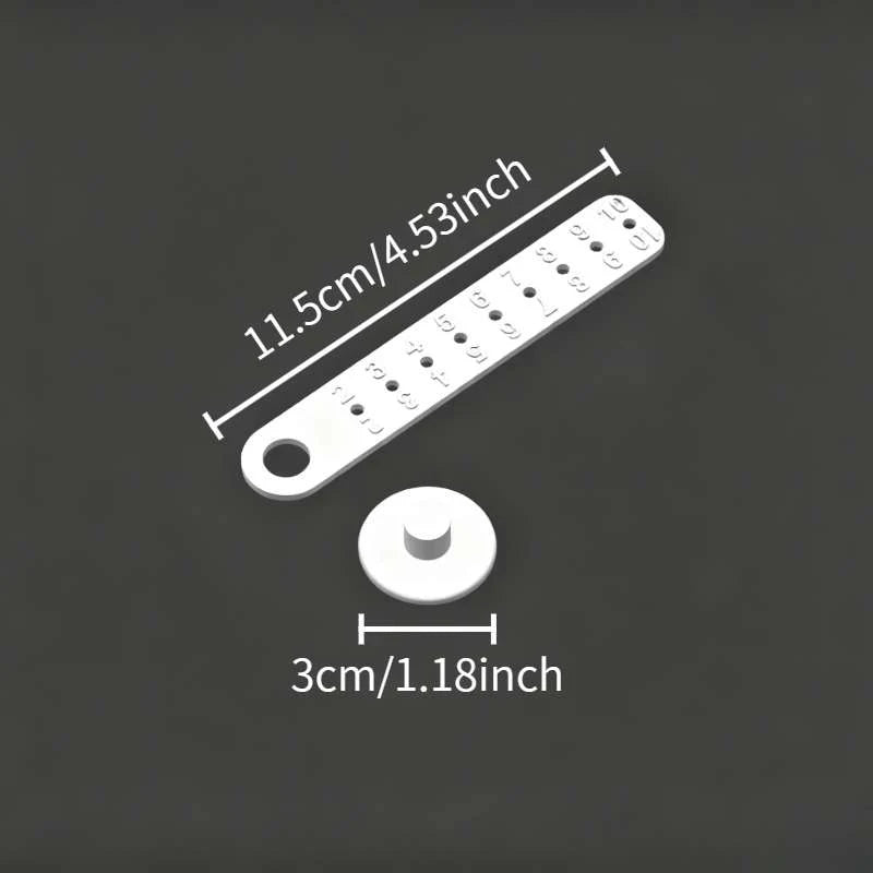 1 Set Pottery Clay Circular Cutting Ruler Divider 0.79-6.3Inch Flexible Interchangeable Perforated Clay Craft Tool Qme