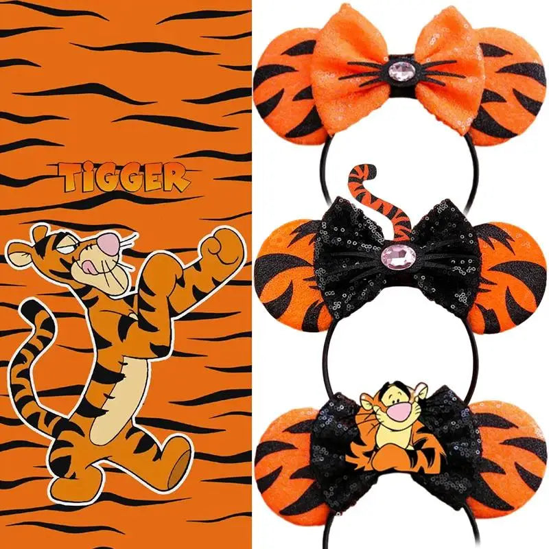 Mickey Mouse Headband Bee Winnie the Pooh Bear Hair Bands For Women Tigger Ears Hairwear Eeyore Hairband Piglet Hair Accessories Qme Headband 13
