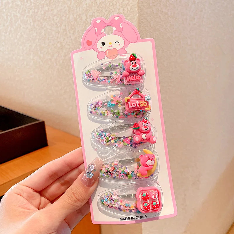 Hello Kitty Kuromi Hair Clip Student-style BB Clips Bangs Sides Qme zaixia-6