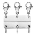 Layered Necklace Clasp 18K Gold and Silver Color Necklace Separator for Layering Multiple Necklace Clasps and Closures for Women Qme 3