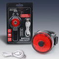 Strap Bicycle USB Charging Creative Tail Light Mountain Bike Outdoor Qme Red