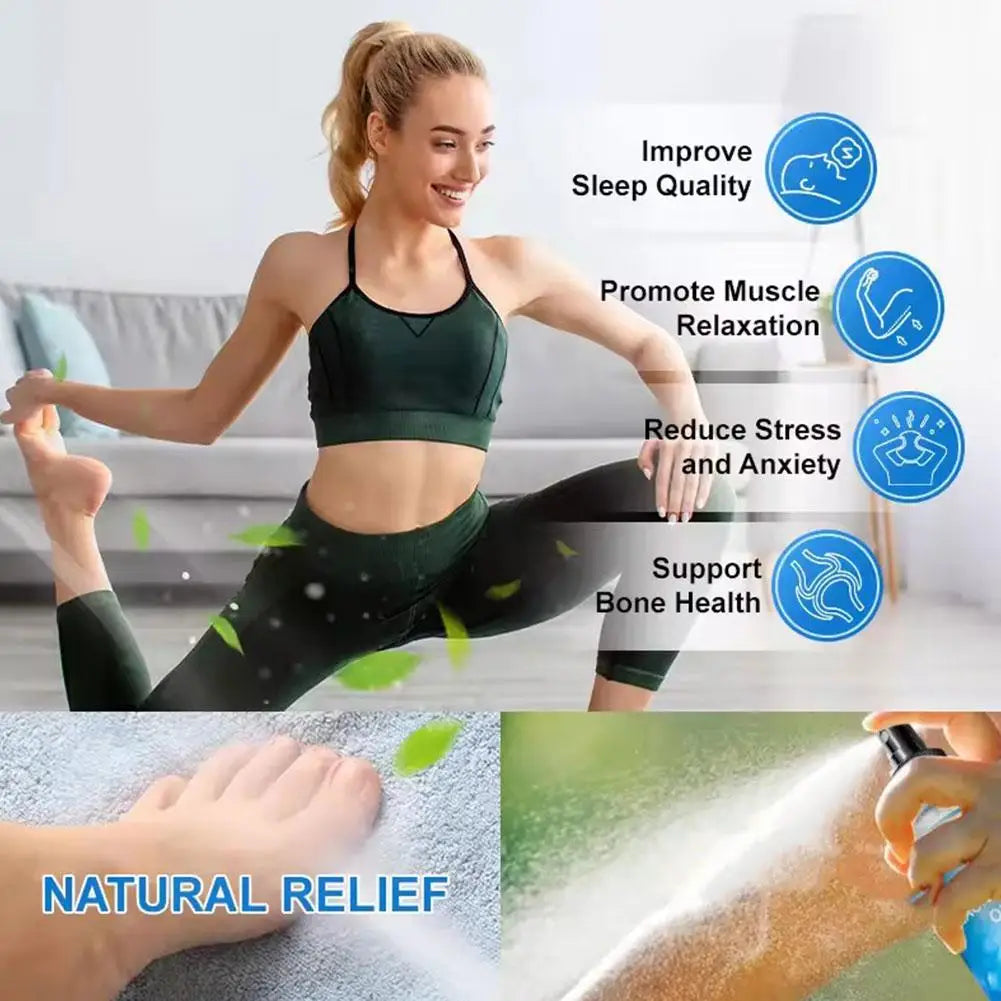 1 Magnesium Oil Spray Feet Sleep Relief Relaxation Smoothes Softens Qme